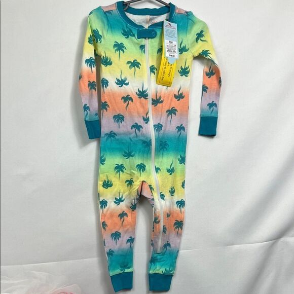 Cat & Jack Other - Cat & Jack palm tree one piece cotton Pajamas zip up size 24 months New